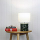 Green Leaf Ceramic Table Lamp With Fabric Shade E14 42W Green Leaf Ceramic Table Lamp With Fabric Shade E14 42W